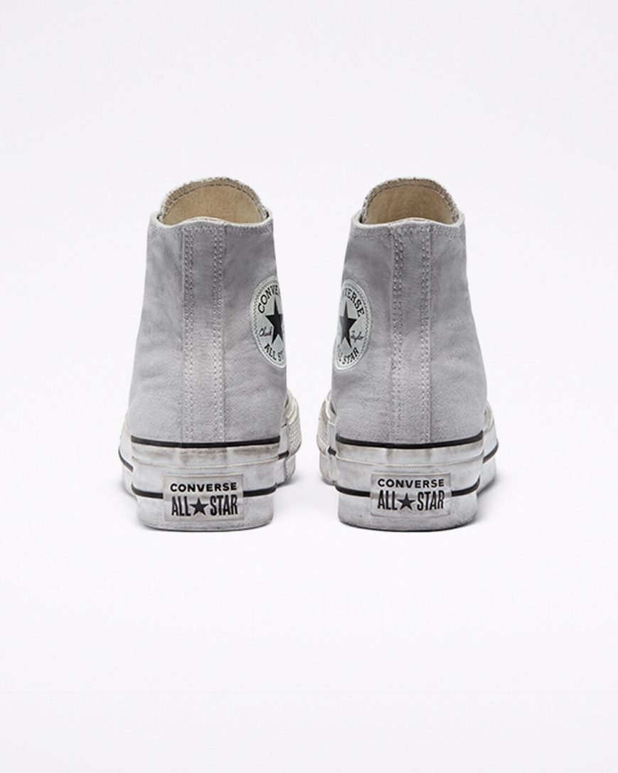 Women's Converse Chuck Taylor All Star Lift Smoked Canvas High Top Platform Shoes Grey | AU 135C8T